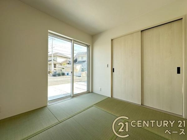 香芝市真美ケ丘５丁目 ／新築一戸建の和室|■現地撮影写真■ほっこり落ち着ける和室！客間としてもご利用いただけます！