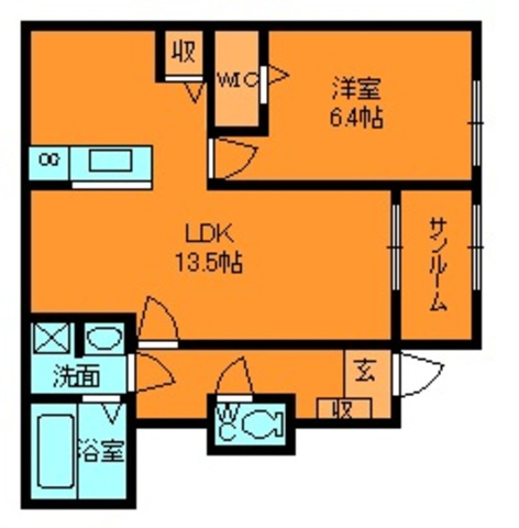 ゴールドメゾンの間取り
