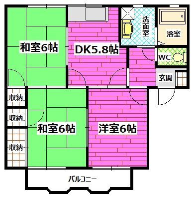 フレグランス光樹C棟の間取り