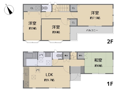 【間取り】 | 【仲介手数料０円】茅ヶ崎市出口町　中古一戸建て | 茅ヶ崎市出口町　中古一戸建て