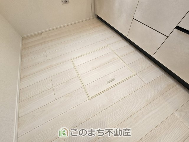 リナージュ那須塩原市下永田5丁目24-1期の収納|床下収納は意外と容量があり、日常のストックにも大活躍です♪