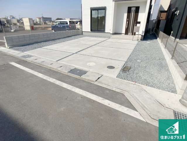 姫路市網干区津市場　新築一戸建ての駐車場|駐車スペース！散水栓があるので、こまめに愛車を洗えます！