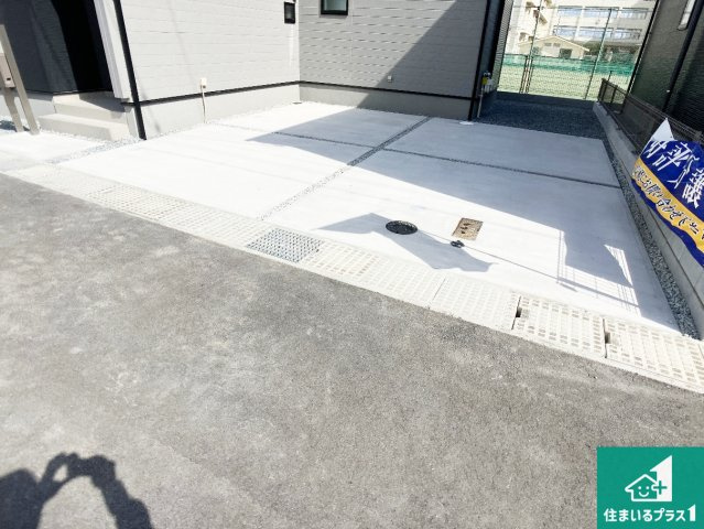 姫路市網干区坂出　第2期　新築一戸建ての駐車場|駐車スペース！散水栓があるので、こまめに愛車を洗えます！