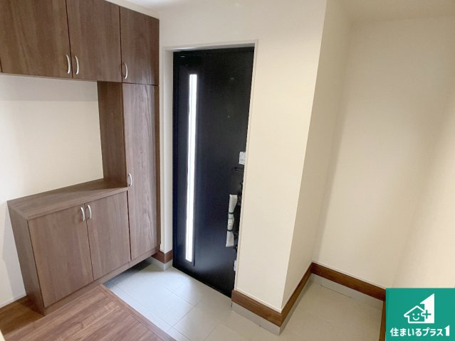 姫路市網干区坂出　第2期　新築一戸建ての外観|周辺は落ち着いた街並みの住宅地！子育てがしやすい住環境です！まだ未完成ですが、現地でしかわからない事もございます。是非一度ご覧ください。