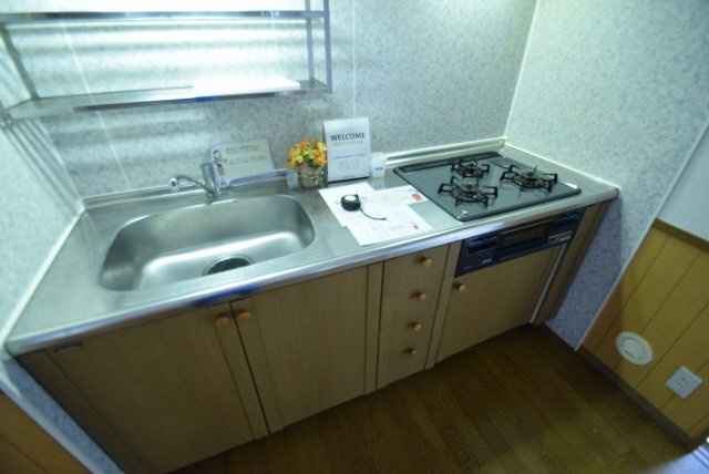 グランメール藤原のキッチン|3口システムキッチン