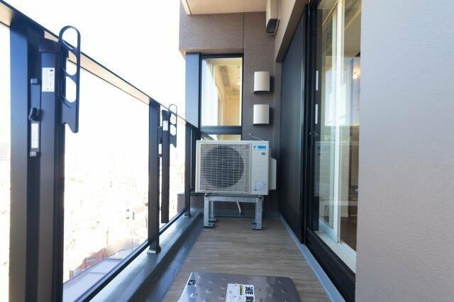 プラウドフラット西日暮里のバルコニー