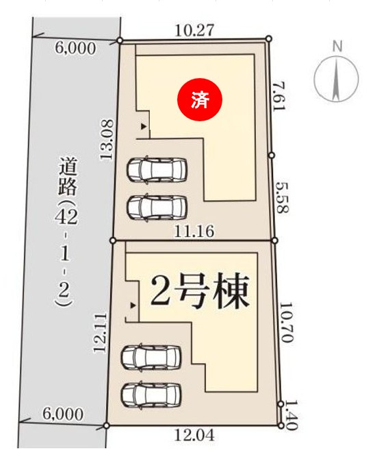 姫路市網干区坂出　第2期　新築一戸建ての区画図|全２区画