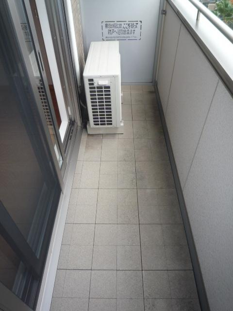 ブランシェのバルコニー|陽当たり良好なバルコニーです