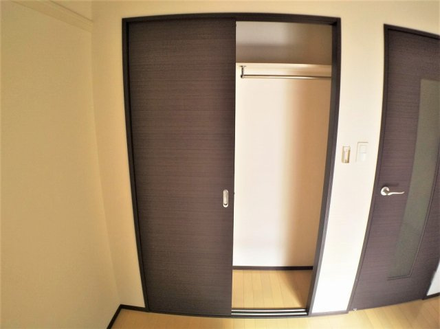 クレイノ栞の内装|扉側にも同様な収納スペースがあります