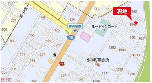 伊那市山寺　中古戸建の地図|「JRバス車庫前」バス停まで徒歩約10分の立地です。
