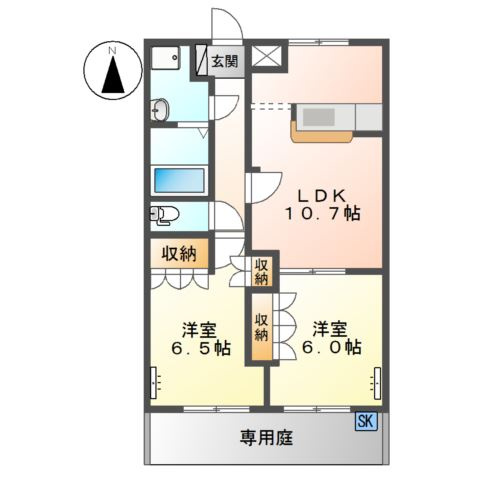 ビューテラス菅沼の間取り