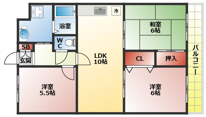 アクティ寝屋川の間取り