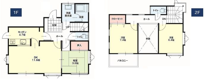 小山市間々田　1期の間取り