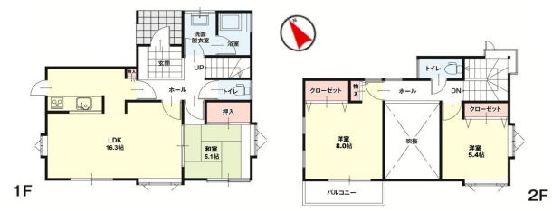 小山市間々田　1期の間取り