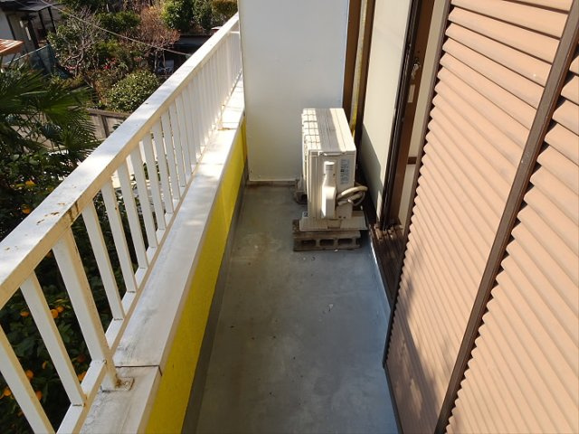 小倉ハイツのバルコニー