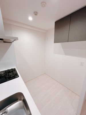 【キッチン】 | TOP COURT都島 | 冷蔵庫置場、収納棚