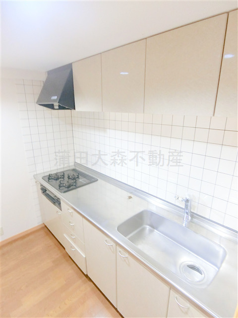 グランベルデ西馬込のキッチン|システムキッチン　ガス3口グリル