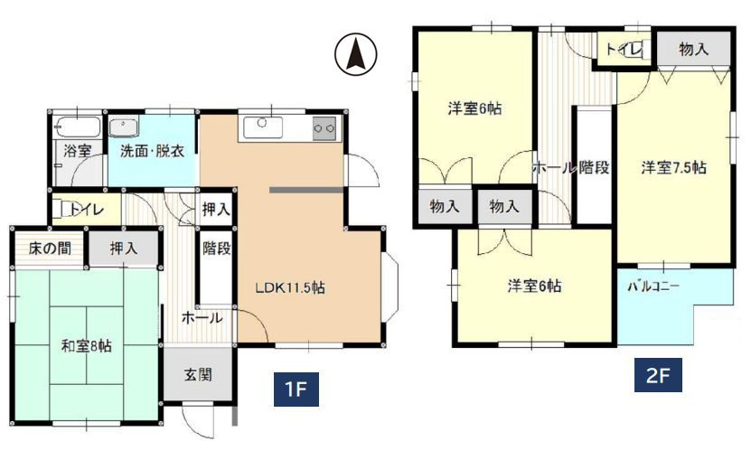 小山市横倉新田　1期の間取り