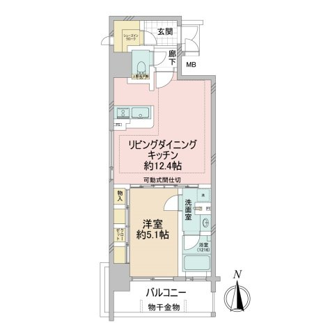 レジェンドール心斎橋EAST　区分オーナーチェンジの間取り