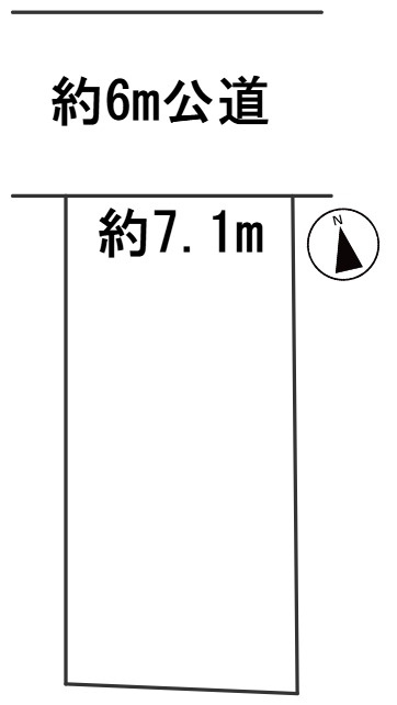 ６６１５４　岐阜市若福町土地の区画図