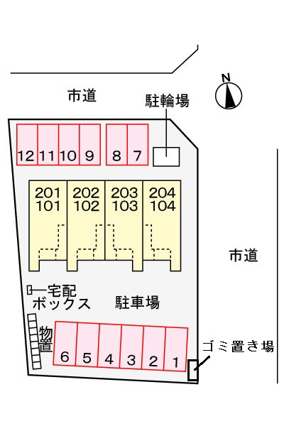 さくら　Ⅱの駐車場|駐車場