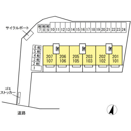セジュールM Ⅰの区画図