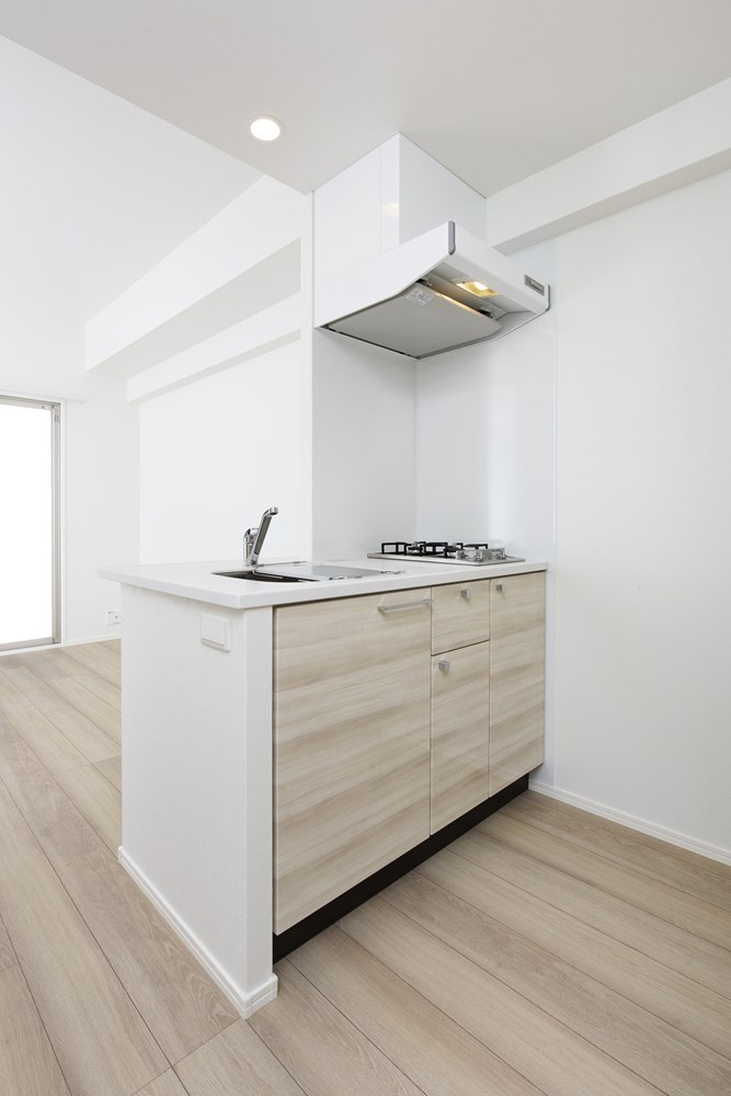 新品家具付きマンション千代7(KaGood福岡)のキッチン|使いやすいキッチンです