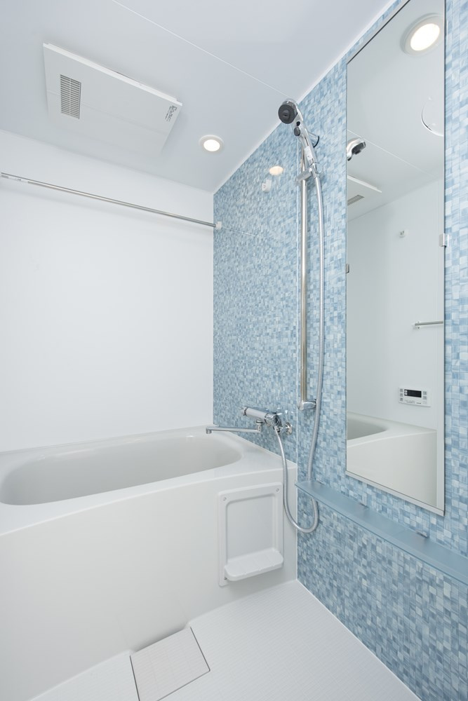 新品家具付きマンション千代7(KaGood福岡)の浴室|日々の疲れを癒すお風呂付です