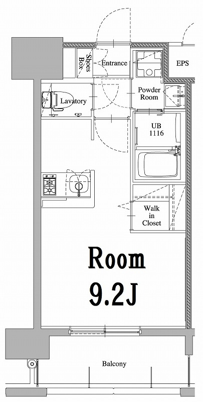 エンクレスト天神LARKの間取り