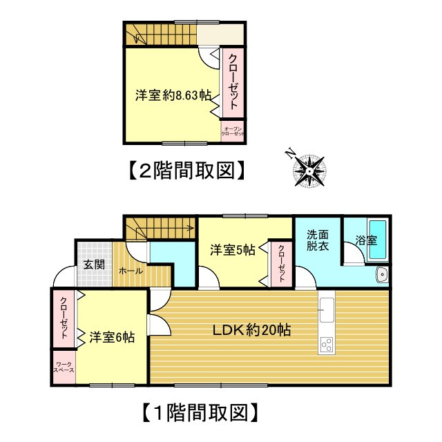 網走市駒場北４丁目７番６号　中古売家の間取り|【リフォーム後間取り図】人気の対面キッチンへ間取り変更を行いました。