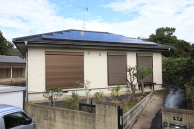 【発電・温水設備】 | 太陽光発電の平屋住宅 駐車3台／稲敷月出里 | 太陽光で節電OK