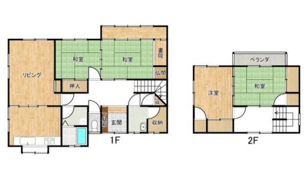 姫路市辻井8丁目　　　中古戸建の間取り