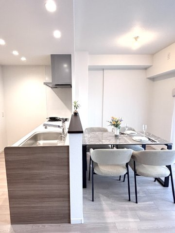 BELISTA都島毛馬橋のキッチン|コンパクトなキッチンで掃除もラクラク