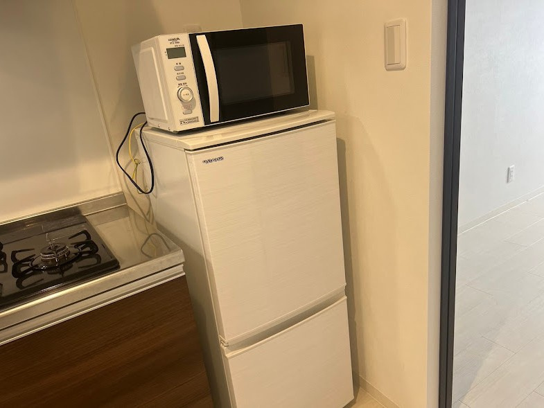 ザ・テラス大道の設備|電子レンジ・冷蔵庫付きです