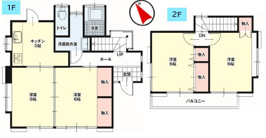 小山市西城南7丁目　1期の間取り