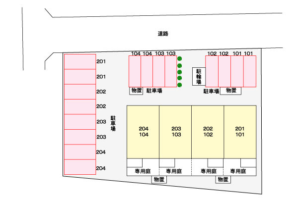 パラッツォＡの駐車場|駐車場
