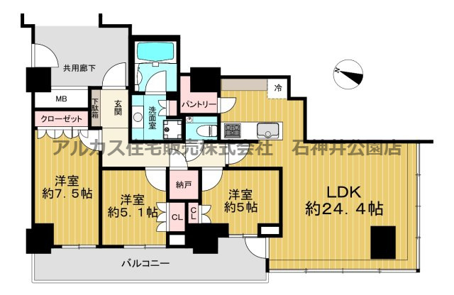 プラウドタワー石神井公園　西武池袋線　石神井公園