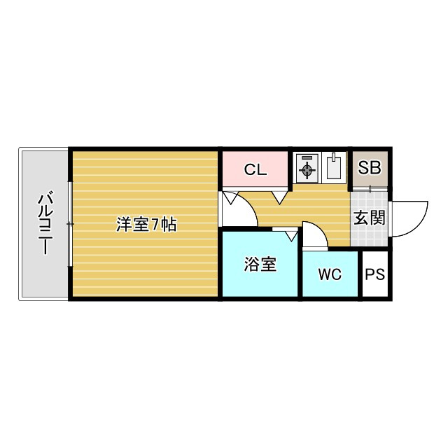 シャトレ豊津Ⅰの間取り