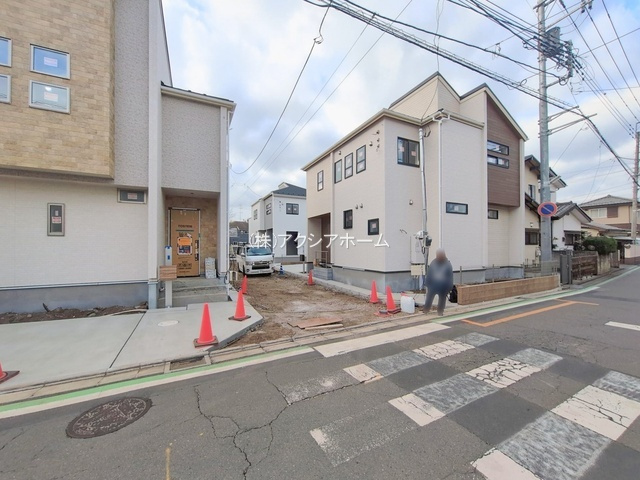 所沢市小手指元町2丁目・全8棟　新築一戸建　1号棟の前面道路含む現地写真|2026年2月18日撮影