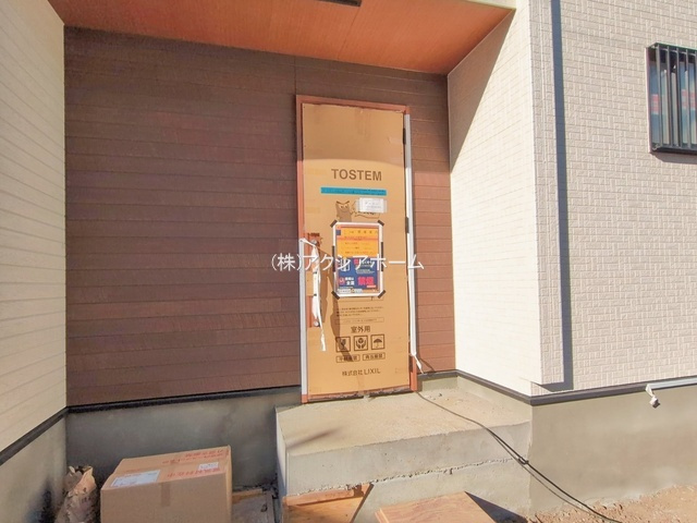 所沢市小手指元町2丁目・全8棟　新築一戸建　1号棟の玄関|現地写真（2026年1月29日撮影）