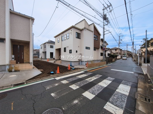 所沢市小手指元町2丁目・全8棟　新築一戸建　1号棟の前面道路含む現地写真|現地写真（2026年3月16日撮影）