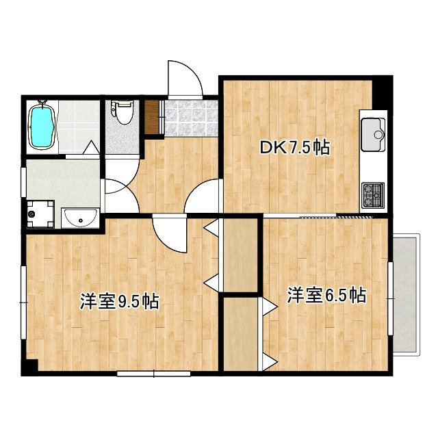 ヒロレジデンス十条の間取り|使いやすい間取りです☆