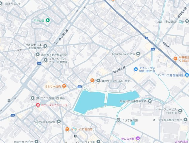 加古川市野口町良野　第15期　新築一戸建ての地図