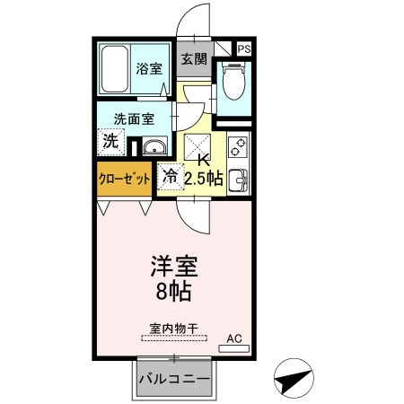 【間取り】 | カサベルテ浜河内Ⅱ