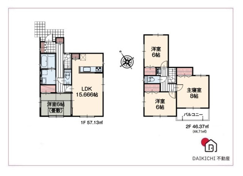 深谷市上野台　いろどりアイタウン　新築戸建　全18区画　15号棟の画像