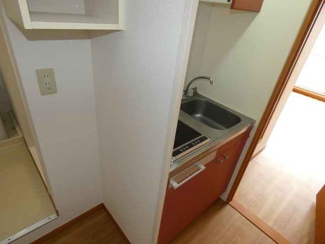 TSパレスのキッチン|冷蔵庫置き場です