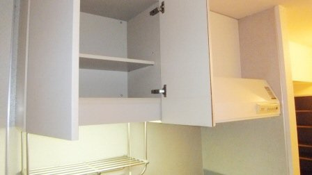 クレール船橋のキッチン|キッチン上の収納です