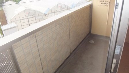 シエルブルーのバルコニー|東向きのバルコニー