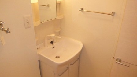 シエルブルーの洗面所|シャンプードレッサー付