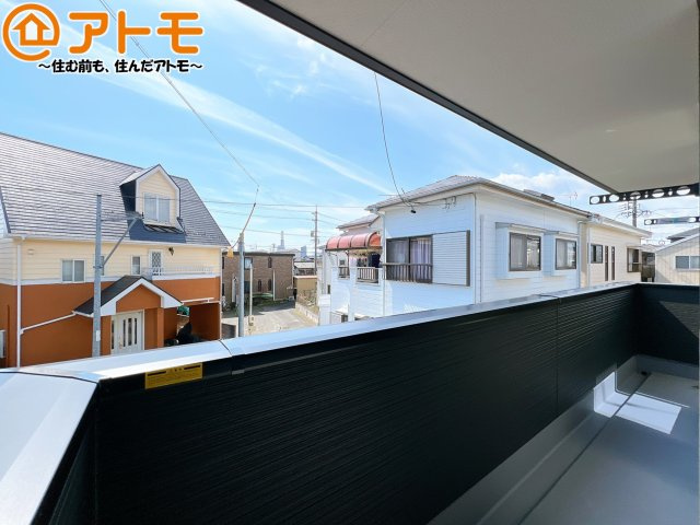 【バルコニー】 | 葵区古庄6丁目　新築戸建　全1棟 | 陽当りの良いバルコニーはお洗濯物はもちろんお布団もふかふかになります♪
